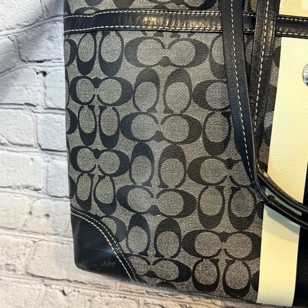 Coach Outlet Black Pattern Diaper Bag - Picture 3 of 14